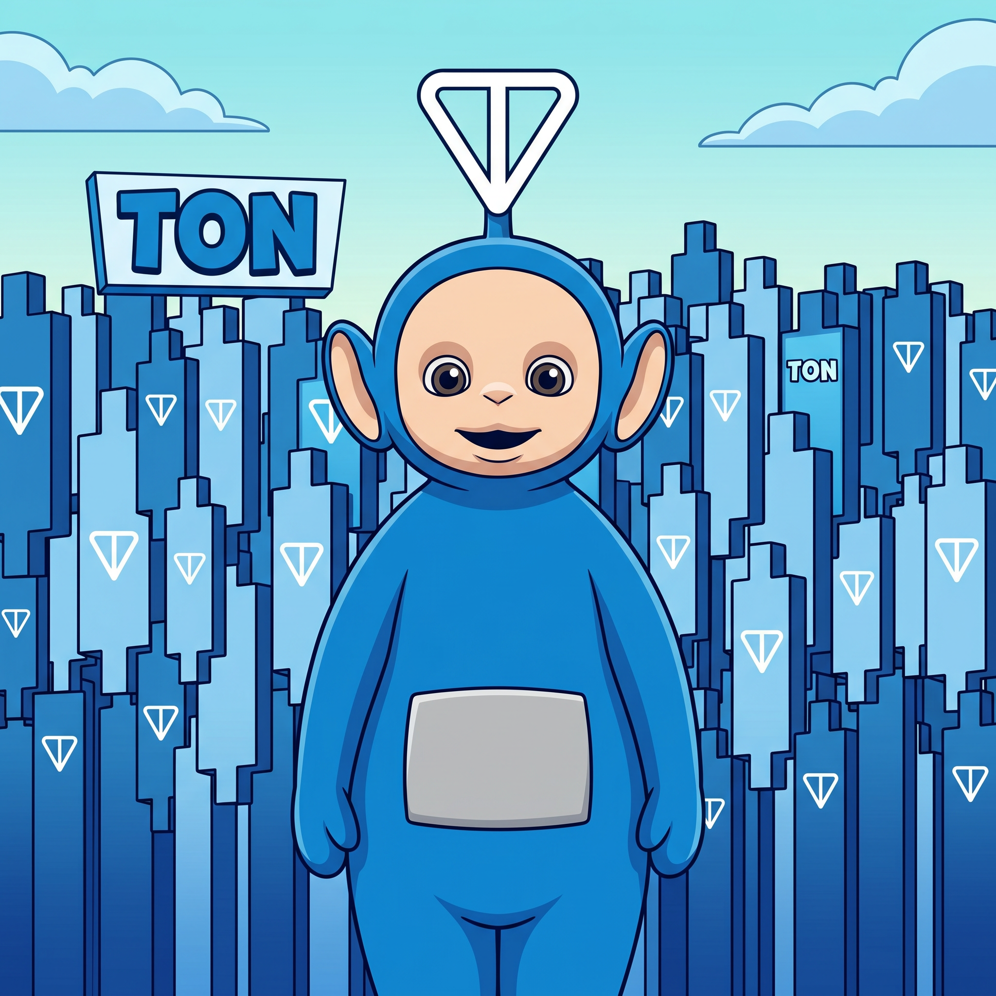 Teletonnies — the TON mascot